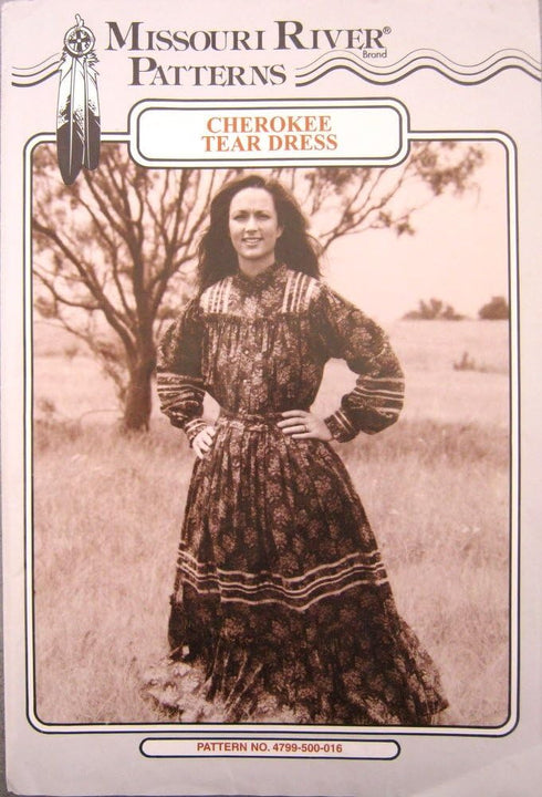 Missouri River Sewing Patterns, CHEROKEE TEAR DRESS, Pattern No. 4799-500-016....