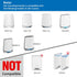 Wall Mount for Netgbear Orbi WiFi 6 Router with Sturdy Metal Stand Compatible Orbi WiFi 6 Router RBK753 RBK852 RBK853 RBS750 RBK752 RBK850 RBS750 ...