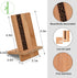 Mobile Stand Japanese Style Cellphone Holder Desktop Organizer Charging Station Compatible with All Smartphones Tablets Natural Bamboo Wood Portab...