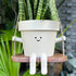 Hanging Planter Swing Face Plant Pot - Cute Resin Head Planters with Drainage Hole Indoor Outdoor Plant Holder, Succulent/String of Pearls Flower ...