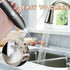 Handheld with Stainless Steel Stand USB-charging Foam Maker, DOUBLE WHISK Mini Blender and Electric Mixer Coffee Frother (Black)...