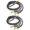 2pack 10Ft 3.5mm TRS to Dual 6.35mm Stereo Cable 1/8 TRS to Dual 6.35mm 1/4 TS Mono Y Splitter Audio Cord Adapter for Smartphone, Mixer,PC, CD Pla...
