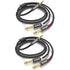 2pack 10Ft 3.5mm TRS to Dual 6.35mm Stereo Cable 1/8 TRS to Dual 6.35mm 1/4 TS Mono Y Splitter Audio Cord Adapter for Smartphone, Mixer,PC, CD Pla...