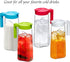 Amazing Abby - Slim - Tritan Pitcher (64 oz), Unbreakable Plastic Water Pitcher with Lid, BPA-Free, Heat-Resistant, Dishwasher-Safe, Great for Bot...