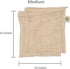 Reusable Organic Cotton Mesh Produce Bags - 100% Cotton, Durable, Double Stitched, Washable with Tare Weight & Drawstring - Mesh Bags for Grocery ...