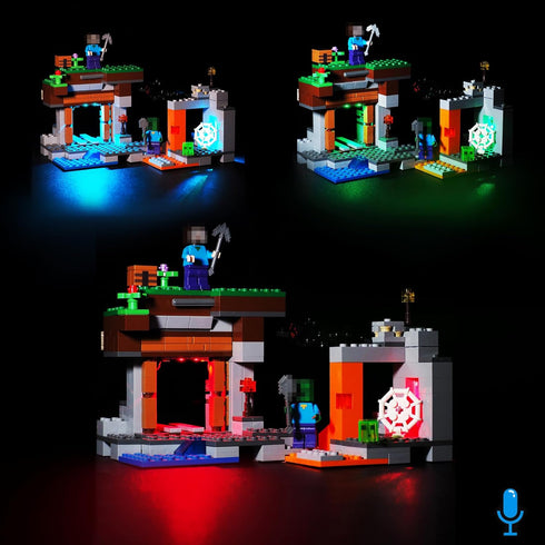 Led Lighting Kit for Lego 21166 Zombie Cave- Compatible with Lego Building Blocks Model- Not Include Lego Set(RGB Voice-Control Version)...
