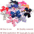 PET SHOW 50Pcs/25Pairs 4" Paw Pattern Big Dog Hair Bows Bulk with Alligator Clips for Medium Large Dogs Puppy Female Bowknot Topknot Girl Boy Pet ...