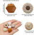 David accessories Silicone Beads 15mm Silicone Beads Bulk Round Hexagon 14mm Silicone Beads for Keychain Pens Lanyards Bracelet Necklace Jewelry M...