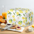 Lemon Flower Toaster Dust Cover Bread Maker Machine Cover, Dustproof Bakeware Protector with Top Hook, 2 Slice Toaster Appliance Cloth Cover, Yell...