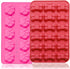 2 Pcs Silicone Puppy treat molds, Dog Paw and Bone Mold Ice Cube Mold, Jelly, Biscuits, Chocolate, Candy Baking Mold, Oven Microwave Freezer Dishw...