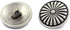 Bezelry 10 Pieces Flower Shield Metal Shank Buttons. 23mm (7/8 inch) (Antique Silver)...