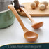 Wooden Ladle for Soup - 10.8x2.8" Wood Ladle with Deep Scoop, Hanging Hook, and Lacquer Coating for a Comfortable Grip, Easy to Clean and Store - ...