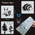 20PCS Animals Stencils Reusable, ULENDIS Rabbit Squirrels Giraffes Lions Elephants Painting Template, Plastic Drawing Template for DIY Crafts Pain...