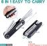 R'DEER 8 in 1 Folding Hex Key Set Pocket Portable Bike Metric Allen Wrench Kit Comfort Grip Hand Tool Sizes 1.5mm-8mm...