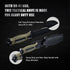 10" Fixed Blade Tactical Knives with Sheath and Clip, Stainless Steel Survival Hunting Bushcraft Full Tang Non-Slip Handle Outdoor Knife for Campi...