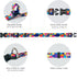 Dog Collar for X_Small Small Medium Large Dogs Pretty Boy Girl Nylon Polyester Pattern Collars with Safety Buckle, Adjustable for Male Female Pupp...