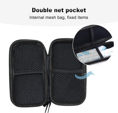 Tuciyke Tampon Storage Bag,2 Pack Gray Tampon Holder Bag with Zipper 6.3 * 3.3 * 1.2 inches Small Pouch for Feminine Products Portable Period Bags...