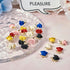 Craftdady 24Pcs Alloy Rose Charms 6 Colors 3D Flower Pendants Red Pink Black Rose Floral Bead Charms Spray Painted for Crafts DIY Valentine's Day ...