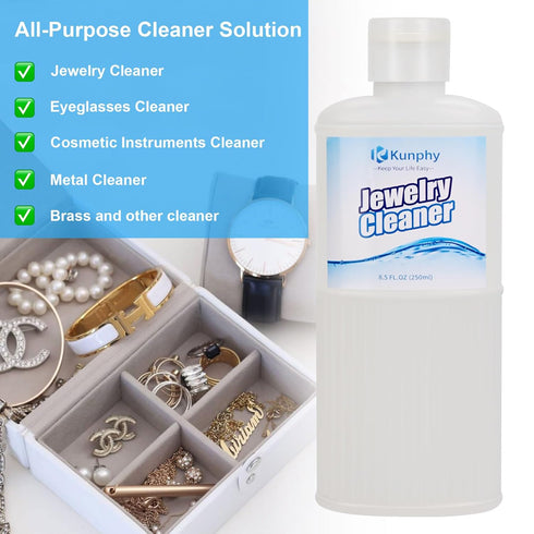 kunphy 2024 Ultrasonic Jewelry Cleaner, Professional Ultrasonic Cleaner Solutions for Use in All Ultrasonic Cleaner Machines, Jewelry Cleaner Solu...