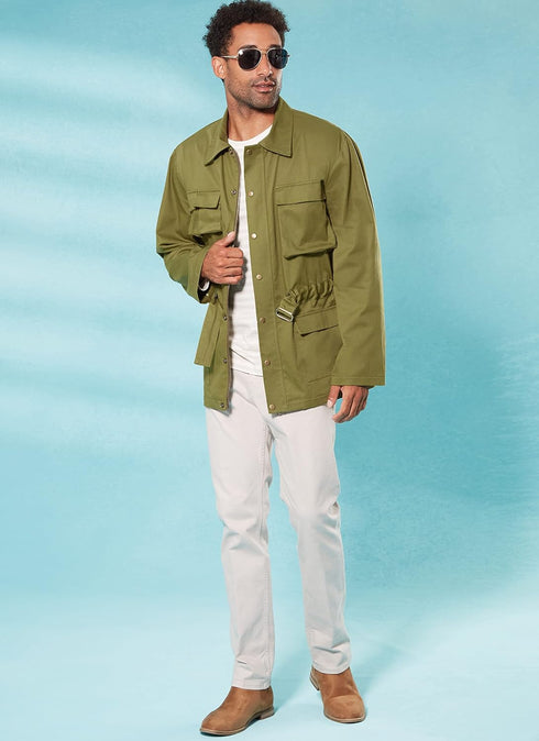 McCall's Men's Collared Jacket Sewing Pattern Kit, Design Code M8371, Sizes 34-36-38-40-42...