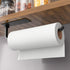 Paper Towel Holder - Self-Adhesive or Drilling, Matte Black Paper Towel Rack Under Cabinet for Kitchen, Upgraded Aluminum Kitchen Roll Holder - Li...
