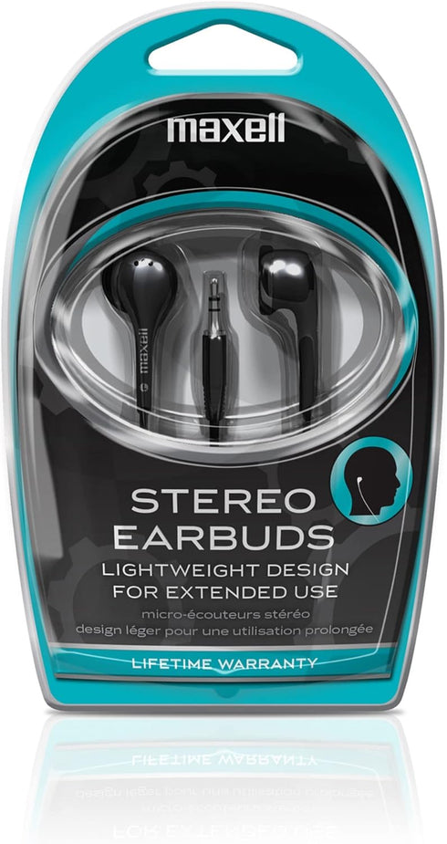 Maxell 190568 EB125 Digital Stereo Binaural Ear Buds for Portable Music Players...