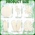 Simgoing 36 Pcs Unfinished Wood Summer Cutouts Hawaiian Wood DIY Paint Crafts Tropical Beach Ball Palm Tree Flip Flop Shaped Hanging Ornaments wit...