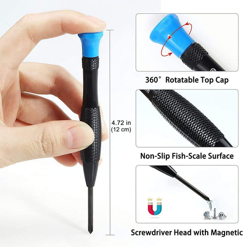 21-Piece Set Opening Pry Tool Screwdriver Set Multiple Functions Repair Tool Kit with Phillips Pentalobe Flat Triangle Head Suitable for Repairing...