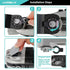 5 PCS Titanium Multi tool Blades Metal Cutting, 3Types Oscillating Tool Blade for Metal Nails Hard Material and Plastic Wood, Oscillating Blades K...