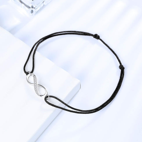 Infinity Anklet for Women Ladies ZENI Soft Skin-friendly Rope Ankle Bracelets Handmade 34cm Adjustable Love Friendship Summer Bracelet Gifts for W...