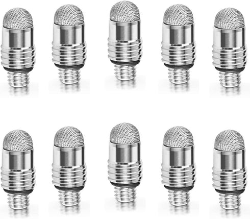 Mesh fiber tips (10 pack) GUUGEI Stylus Pen replacement tips suitable for capacitive touch screen,High sensitivity, soft, no scratch screen Pen ti...