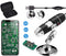Original 40-1000X USB Microscope with Portable Carrying Case, Digital Magnification Endoscope Camera 8 LEDs Metal Base for Android Phone and Table...