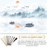 12 Pieces Chinese Calligraphy Brushes Painting Writing Brushes Watercolor Brushes Set Kanji Japanese Sumi Painting Drawing Brushes Kanji Art Brush...