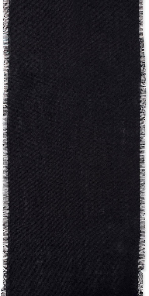 DII Jute Burlap Collection Kitchen Tabletop, Table Runner, 15x74, Solid Black...