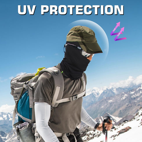 Xeoxarel 6 Pieces Balaclava Face Mask, Summer Cooling Neck Gaiter, UV Protector Motorcycle Ski Scarf for Men/Women...