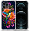 Case for iPhone 12 Pro Max,Hummingbird Butterfly Flowers Drop Protection Shockproof Case TPU Full Body Protective Scratch-Resistant Cover for iPho...