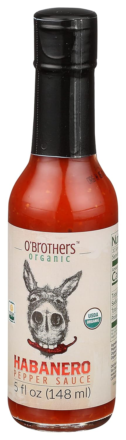 O'Brothers, Habanero Hot Sauce, 5 oz...