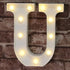 Pooqla LED Marquee Letter Lights Sign, Light Up Alphabet Letter for Home Party Wedding Decoration U...