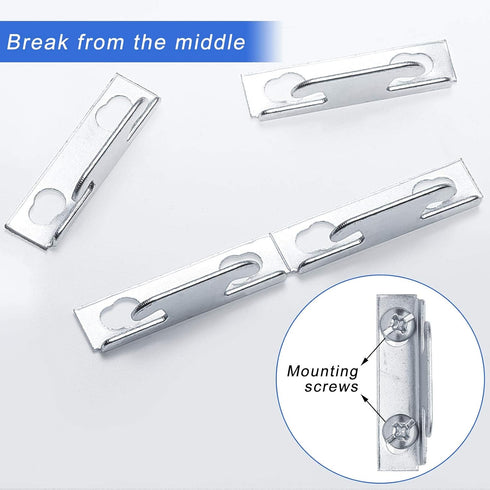 Funrous Curtain Rod Bracket Curtain Hooks Accessories Spreader Wall Bracket Hooks Adjustable Curtain Rod Sets with Screws for Home Kitchen Supplie...