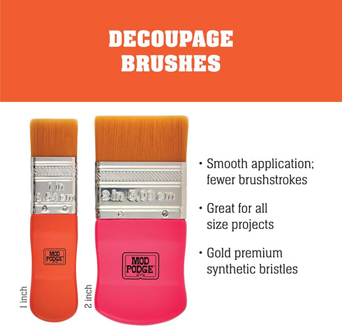Mod Podge Brush Set, Small, Multicolor, 2 Count...