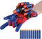 Spider Gloves Man Web Shooter Toy, Spider Kids Plastic Superhero Launcher Glove Hero Movie Launcher with Wrist Toy Set Funny Decorate Children Edu...