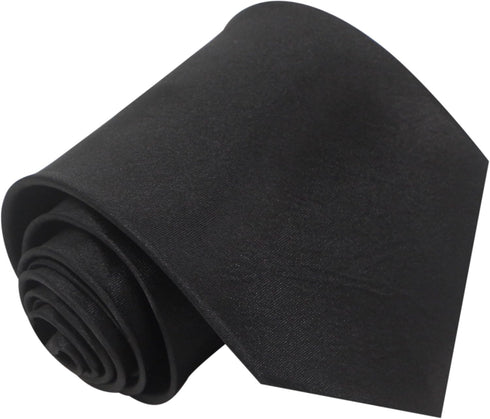 Mens 3.75 inch Width Solid Color Tie Polyester Classic Formal Party Suit Silk Necktie Pack of 6 PCS...