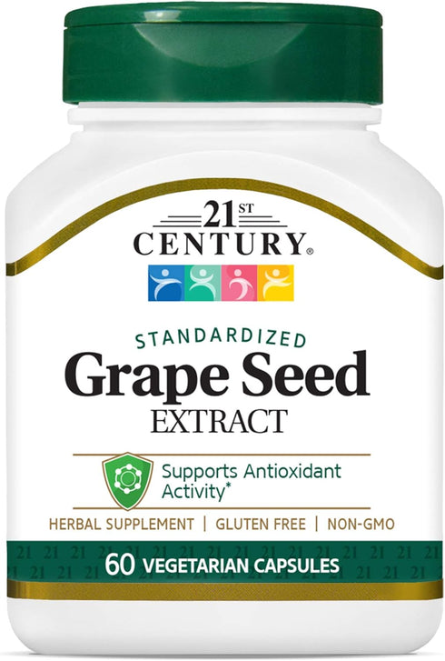 21st Century Grape Seed Extract Veg Capsules, 60 Count (21378)...