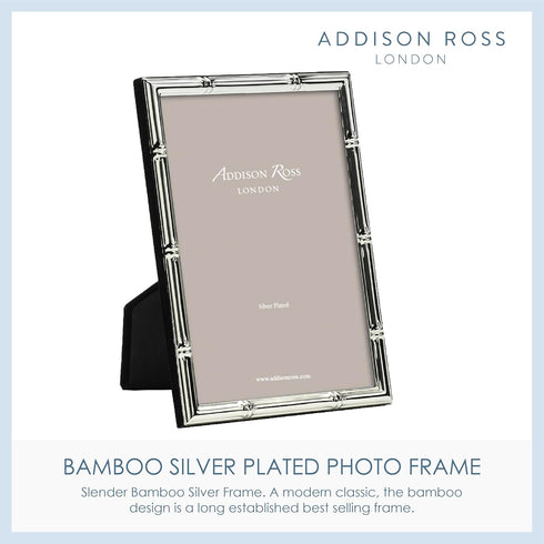 Addison Ross, Photo Frame, 5x7, Silver Plate Bamboo, 5 x 7 Inches...