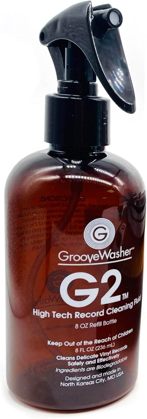 GrooveWasher G2 Record Cleaning Fluid Refill Bottle, 8 fl oz...