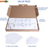 Trading-Card Storage Box, 4-Pack • 400 Count Corrugated Cardboard Storage Box with dividers & labels for TCG/Magic/Mtg Storage and Collection, Hor...