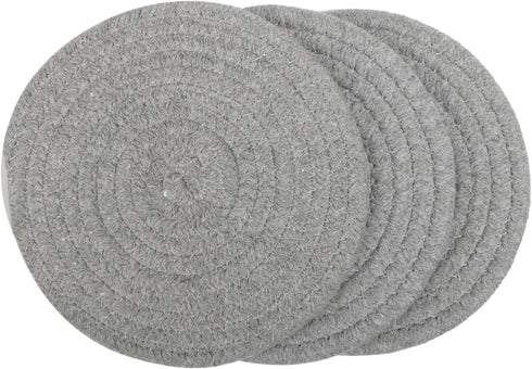 Potholders Set Trivets Set 100% Pure Cotton Thread Weave Hot Pot Holders Set (Set of 3) Hot Pads, Hot Mats, Stylish Coasters, Spoon Rest for Bakin...