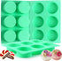 3Pcs Oreo Cookie Chocolate Silicone Mold, 6-Cavity Round Cylinder Oreo Chocolate Cover Molds for Candy, Silicone Baking Molds for Mini Cakes, Jell...