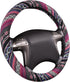 CAR PASS Boho Steering Wheel Cover, Ethnic Flax Cloth Universal Steering Wheel Cover,Anti-Slip Design,Most of Vehicles,Cars,SUV,Vans...