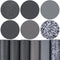 Litchi 6 Pack 8x12 Inch Faux Leather Sheets for Bow Earring, Easy to Cut Vinyl Fabric for Cricut, Durable Fade Resistant Leatherette Without Smell...